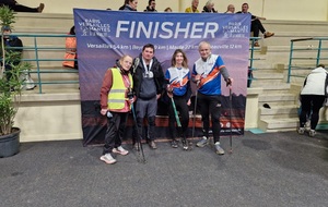 Bruno Piquet et Nathalie Carias à l'arrivée. 52 km en 9h28mn.